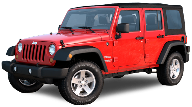 red jeep wrangler